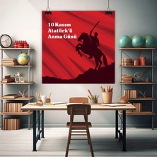 Deko Gonya 10 Kasım Atatürk'ü Anma Günü Temalı Fotoğraf Panosu Branda 100X100