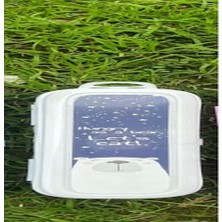 Ronanna Beyaz Multi Renkli Kapaklı Kalemlik Kutusu -Çanta Içi Saklama - Diş Fırçası - Makyaj Fırça