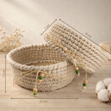 Natural 2' Li El Örgüsü Sepet