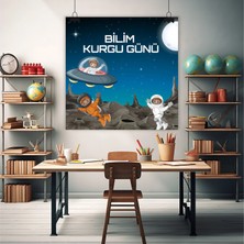 Deko Gonya Bilim Kurgu Günü Temalı Fotoğraf Panosu Branda 100X100