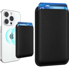 Braventa Collection Mag-Safe Manyetik Cüzdan iPhone 17/16/15/14/13/12 Serileri ile Uyumlu, Güçlü Mıknatıslı Kartlık, Rfı