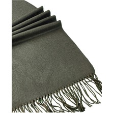 Mim Eşarp ve Şal Kalın Kışlık Düz Desen Yumuşak Dokulu Saçaklı Şal – 50×185 cm