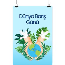 Deko Gonya Dünya Barış Günü Temalı Fotoğraf Panosu Branda 100X150