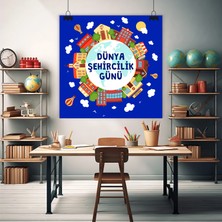 Deko Gonya Dünya Şehircilik Günü Temalı Fotoğraf Panosu Branda 100X100