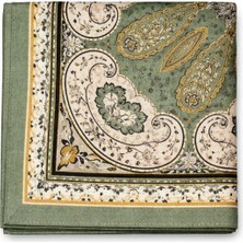 Mim Eşarp ve Şal Ebruli Soft Pamuklu Etnik Desen Eşarp 140X140 cm