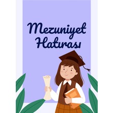 Deko Gonya Mezuniyet Hatırası Temalı Fotoğraf Panosu Branda 100X150