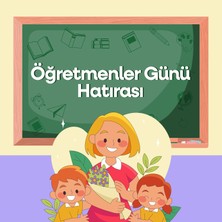 Deko Gonya Öğretmenler Günü Hatırası Temalı Fotoğraf Panosu Branda 100X200