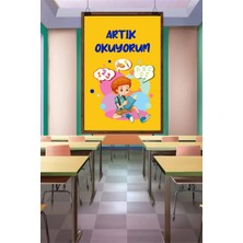 Deko Gonya Artık Okuyorum Temalı Fotoğraf Panosu Branda 100X150