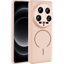Techno Guru Xiaomi 14 Ultra Kılıf Magsafe Özelikli ve Pastel Şarj Özellikli Şık Meta Premium Silikon Kapak