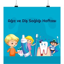 Deko Gonya Ağız ve Diş Sağlığı Haftası Temalı Fotoğraf Panosu Branda 100X100