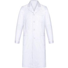 Braventa Collection Yulang Lab Coat Chemistry Lab Palto Doktor Mont Beyaz Erkek Kadın Ceketi Uzun Kollu Pamuk Kıyafeti Ö