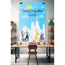 Deko Gonya Dünya Engelliler Günü Temalı Fotoğraf Panosu Branda 100X150