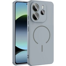 Techno Guru Redmi Note 14 4g Kılıf Magsafe Özelikli ve Pastel Şarj Özellikli Şık Meta Premium Silikon Kapak