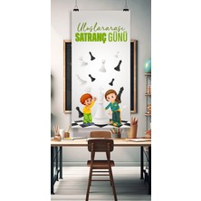 Deko Gonya Uluslararası Satranç Günü Temalı Fotoğraf Panosu Branda 100X200