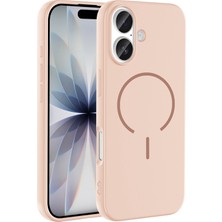 Techno Guru iPhone 17 Kılıf Magsafe Özelikli ve Pastel Şarj Özellikli Şık Meta Premium Silikon Kapak