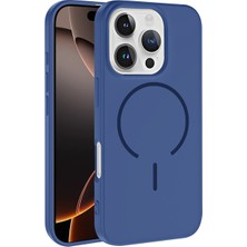 Techno Guru iPhone 16 Pro Max Kılıf Magsafe Özelikli ve Pastel Şarj Özellikli Şık Meta Premium Silikon Kapak