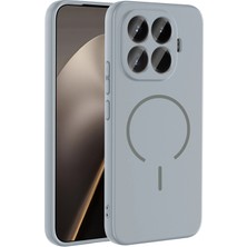 Techno Guru Xiaomi 15T Pro Kılıf Magsafe Özelikli ve Pastel Şarj Özellikli Şık Meta Premium Silikon Kapak