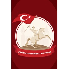 Deko Gonya 29 Ekim Cumhuriyet Bayramı Temalı Fotoğraf Panosu Branda 100X100
