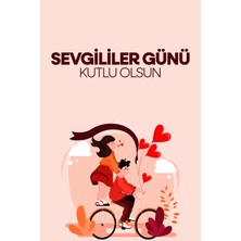 Deko Gonya Sevgililer Günü Kutlu Olsun Temalı Fotoğraf Panosu Branda 100X150