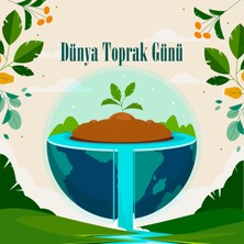 Deko Gonya Dünya Toprak Günü Temalı Fotoğraf Panosu Branda 100X100