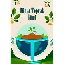 Deko Gonya Dünya Toprak Günü Temalı Fotoğraf Panosu Branda 100X150