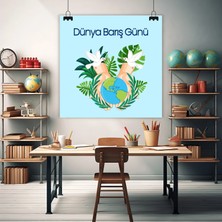 Deko Gonya Dünya Barış Günü Temalı Fotoğraf Panosu Branda 100X100