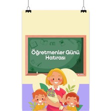 Deko Gonya Öğretmenler Günü Hatırası Temalı Fotoğraf Panosu Branda 100X150
