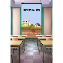 Deko Gonya Deprem Haftası Temalı Fotoğraf Panosu Branda 100X150