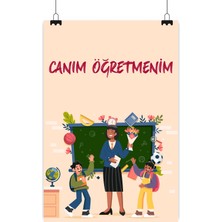 Deko Gonya Canım Öğretmenim Temalı Fotoğraf Panosu Branda 100X150