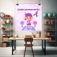 Deko Gonya Lösemili Çocuklar Haftası Temalı Fotoğraf Panosu Branda 100X100