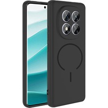 Techno Guru Redmi Note 14 Pro 5g Kılıf Magsafe Özelikli ve Pastel Şarj Özellikli Şık Meta Premium Silikon Kapak