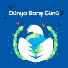 Deko Gonya Dünya Barış Günü Temalı Fotoğraf Panosu Branda 100X100