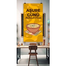 Deko Gonya Aşure Günü Mübarek Olsun Temalı Fotoğraf Panosu Branda 100X200