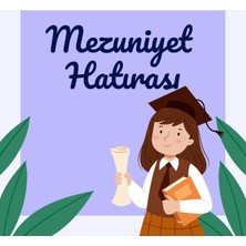 Deko Gonya Mezuniyet Hatırası Temalı Fotoğraf Panosu Branda 100X100