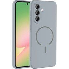 Techno Guru Samsung Galaxy A36 Kılıf Magsafe Özelikli ve Pastel Şarj Özellikli Şık Meta Premium Silikon Kapak