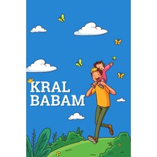 Deko Gonya Kral Babam - Babalar Günü Temalı Fotoğraf Panosu Branda 100X150