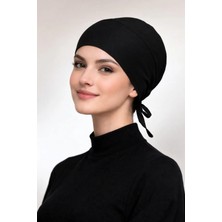 Mim Eşarp ve Şal Bağlamalı Kaymaz Penye Bone