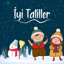 Deko Gonya Iyi Tatiller Kış Temalı Fotoğraf Panosu Branda 100X100