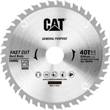 Cat DA08002 184X30MM Ahşap Kesme Elmas, Daire Testere Bıçağı 40 Diş