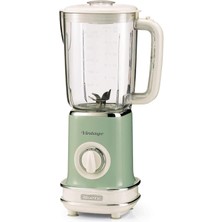 Ariete Vintage Blender Yeşil 0568/14 - Saklaması Kolay, 500 Watt, 1,5 Litre Sürahi, Plastik Kavanoz,