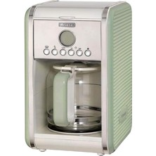 Ariete Vintage Filtre Kahve Makinesi Yeşil 1342/04-2 Lt Temperli Cam Sürahi, 12 Fincan Kapasite, 960