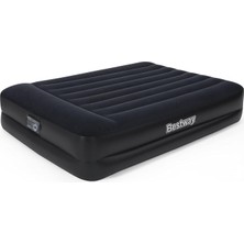 Bestway Tritech™ Hava Yatağı, Aeroluxe, Siyah, 203 x 152 x 46 Cm, Çift Kişilik, Entegre Elektrikli P