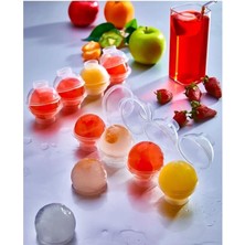 Hsc Bilişim Üstten Doldurmalı Yatay 4 Bölmeli Küre Buz Topu Kalıbı - Yuvarlak Buz Topu Yapma Aparatı