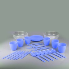 Ergün Collection Piknik Seti 6 Kişilik Çantalı 32 Parça