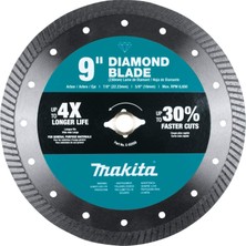 Makita E-02559 9" Elmas Bıçak, Turbo, Genel Amaçlı
