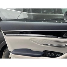 Bir Aksesuar Al Byd Seal U Kapı Içi Trim Parçası - Karbon Fiber Desenli - Premium Kalite - 4 Parça