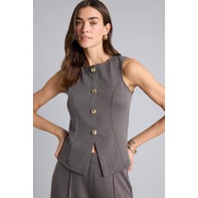 DeFacto Slim Fit Düğmeli Yelek H5401AX26SP