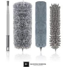 Feyza Design Çok Başlıklı Anti Statik Teleskopik Toz Alma Seti