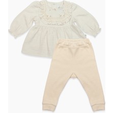 Bistyle 2li Takım Müslin Daisy Flowers 14130 Somon