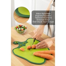 Elma Shop Dolma Biber Figürlü Kaydırmaz Kesme Tahtası Doğrama Panosu